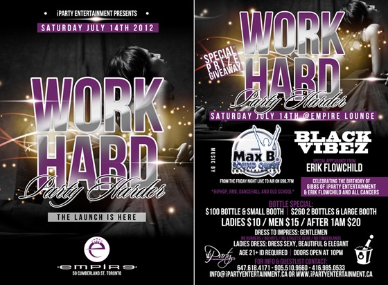 Print Design: Work Hard, Party Harder