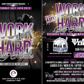 Print Design: Work Hard, Party Harder
